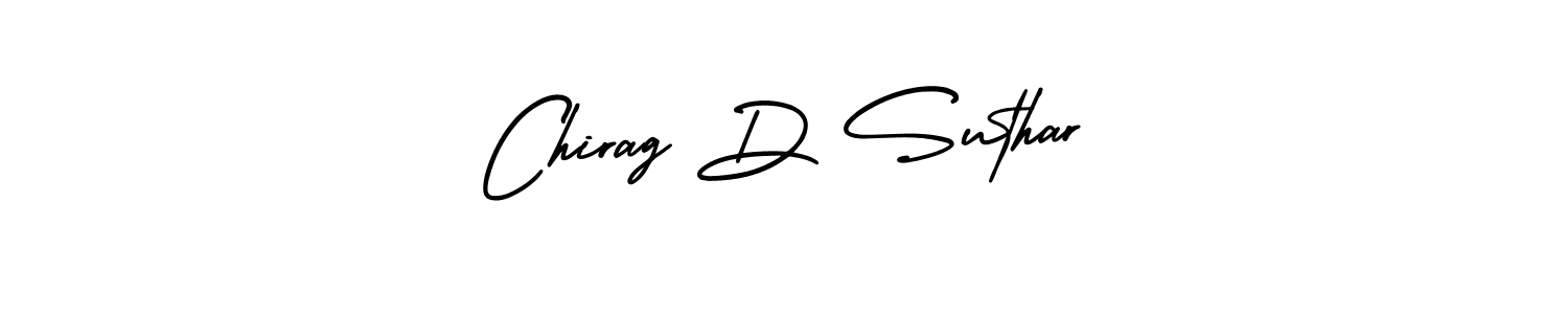 It looks lik you need a new signature style for name Chirag D Suthar. Design unique handwritten (AmerikaSignatureDemo-Regular) signature with our free signature maker in just a few clicks. Chirag D Suthar signature style 3 images and pictures png