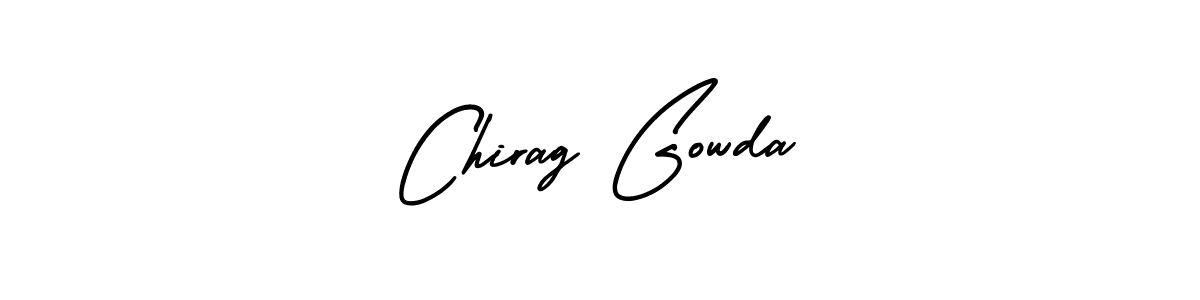 Use a signature maker to create a handwritten signature online. With this signature software, you can design (AmerikaSignatureDemo-Regular) your own signature for name Chirag Gowda. Chirag Gowda signature style 3 images and pictures png