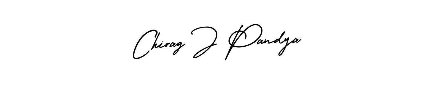 Create a beautiful signature design for name Chirag J Pandya. With this signature (AmerikaSignatureDemo-Regular) fonts, you can make a handwritten signature for free. Chirag J Pandya signature style 3 images and pictures png