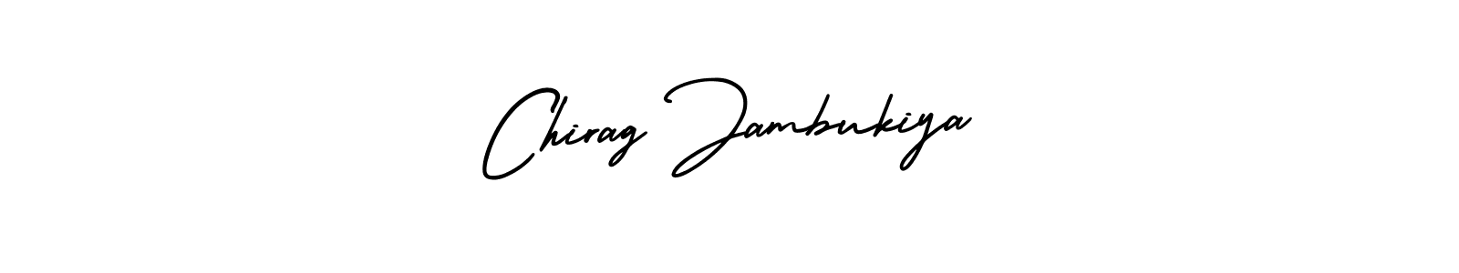 Chirag Jambukiya stylish signature style. Best Handwritten Sign (AmerikaSignatureDemo-Regular) for my name. Handwritten Signature Collection Ideas for my name Chirag Jambukiya. Chirag Jambukiya signature style 3 images and pictures png