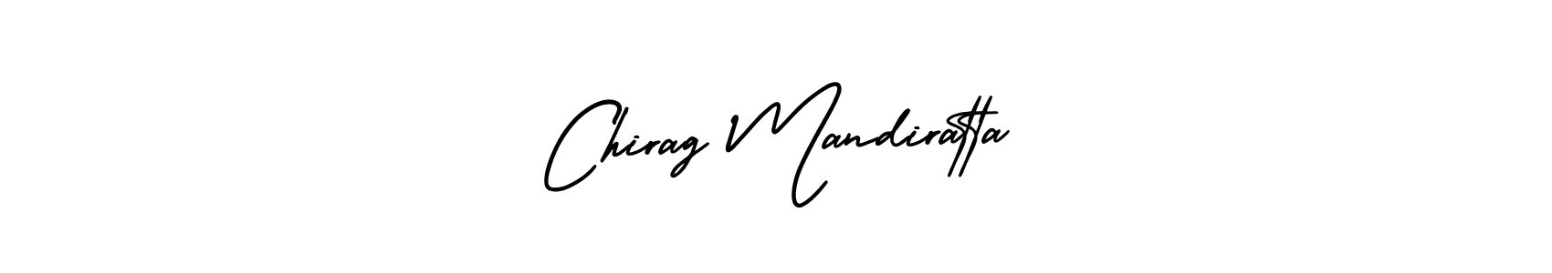 Chirag Mandiratta stylish signature style. Best Handwritten Sign (AmerikaSignatureDemo-Regular) for my name. Handwritten Signature Collection Ideas for my name Chirag Mandiratta. Chirag Mandiratta signature style 3 images and pictures png