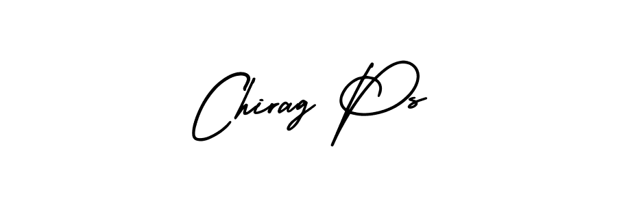 How to make Chirag Ps name signature. Use AmerikaSignatureDemo-Regular style for creating short signs online. This is the latest handwritten sign. Chirag Ps signature style 3 images and pictures png