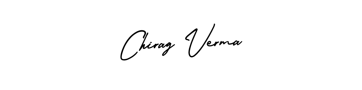 How to make Chirag Verma name signature. Use AmerikaSignatureDemo-Regular style for creating short signs online. This is the latest handwritten sign. Chirag Verma signature style 3 images and pictures png