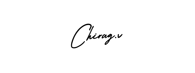 Similarly AmerikaSignatureDemo-Regular is the best handwritten signature design. Signature creator online .You can use it as an online autograph creator for name Chirag.v. Chirag.v signature style 3 images and pictures png