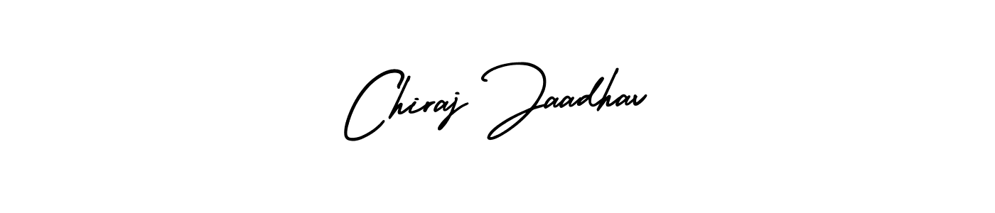 Make a short Chiraj Jaadhav signature style. Manage your documents anywhere anytime using AmerikaSignatureDemo-Regular. Create and add eSignatures, submit forms, share and send files easily. Chiraj Jaadhav signature style 3 images and pictures png