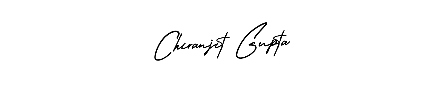 You should practise on your own different ways (AmerikaSignatureDemo-Regular) to write your name (Chiranjit Gupta) in signature. don't let someone else do it for you. Chiranjit Gupta signature style 3 images and pictures png