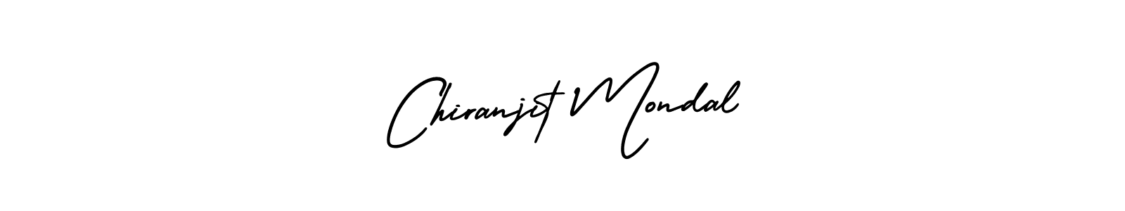 Make a beautiful signature design for name Chiranjit Mondal. With this signature (AmerikaSignatureDemo-Regular) style, you can create a handwritten signature for free. Chiranjit Mondal signature style 3 images and pictures png