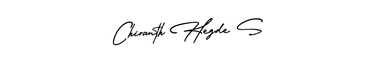 Create a beautiful signature design for name Chiranth Hegde S. With this signature (AmerikaSignatureDemo-Regular) fonts, you can make a handwritten signature for free. Chiranth Hegde S signature style 3 images and pictures png