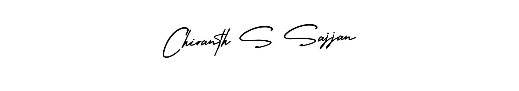 How to make Chiranth S Sajjan signature? AmerikaSignatureDemo-Regular is a professional autograph style. Create handwritten signature for Chiranth S Sajjan name. Chiranth S Sajjan signature style 3 images and pictures png