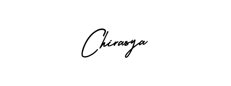 How to make Chirasya name signature. Use AmerikaSignatureDemo-Regular style for creating short signs online. This is the latest handwritten sign. Chirasya signature style 3 images and pictures png