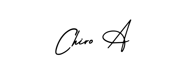Make a beautiful signature design for name Chiro A. Use this online signature maker to create a handwritten signature for free. Chiro A signature style 3 images and pictures png