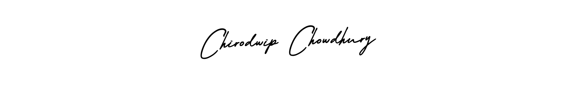 Use a signature maker to create a handwritten signature online. With this signature software, you can design (AmerikaSignatureDemo-Regular) your own signature for name Chirodwip Chowdhury. Chirodwip Chowdhury signature style 3 images and pictures png