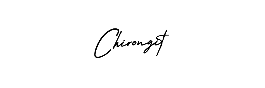 Chirongit stylish signature style. Best Handwritten Sign (AmerikaSignatureDemo-Regular) for my name. Handwritten Signature Collection Ideas for my name Chirongit. Chirongit signature style 3 images and pictures png