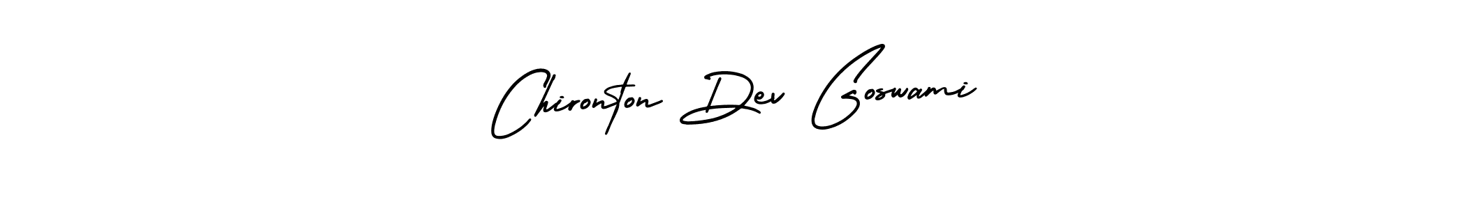 Use a signature maker to create a handwritten signature online. With this signature software, you can design (AmerikaSignatureDemo-Regular) your own signature for name Chironton Dev Goswami. Chironton Dev Goswami signature style 3 images and pictures png
