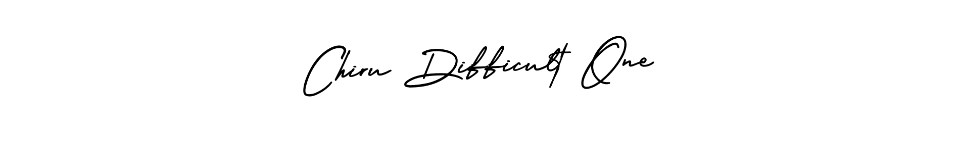 Make a beautiful signature design for name Chiru Difficult One. With this signature (AmerikaSignatureDemo-Regular) style, you can create a handwritten signature for free. Chiru Difficult One signature style 3 images and pictures png