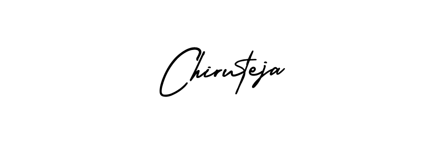 if you are searching for the best signature style for your name Chiruteja. so please give up your signature search. here we have designed multiple signature styles  using AmerikaSignatureDemo-Regular. Chiruteja signature style 3 images and pictures png