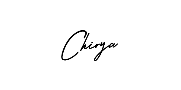 How to make Chirya signature? AmerikaSignatureDemo-Regular is a professional autograph style. Create handwritten signature for Chirya name. Chirya signature style 3 images and pictures png