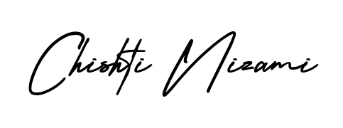 Generate high-definition signature styles for Chishti Nizami. The AmerikaSignatureDemo-Regular typeface ensures crisp legibility and sophisticated design. Chishti Nizami signature style 3 images and pictures png