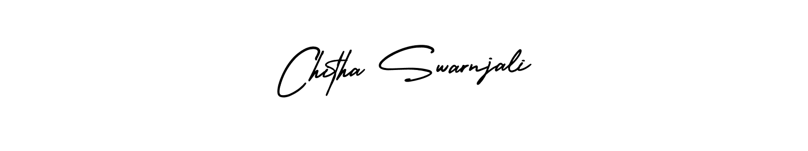 Similarly AmerikaSignatureDemo-Regular is the best handwritten signature design. Signature creator online .You can use it as an online autograph creator for name Chitha Swarnjali. Chitha Swarnjali signature style 3 images and pictures png