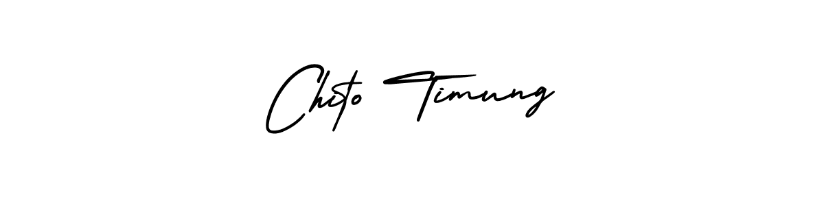 How to make Chito Timung signature? AmerikaSignatureDemo-Regular is a professional autograph style. Create handwritten signature for Chito Timung name. Chito Timung signature style 3 images and pictures png