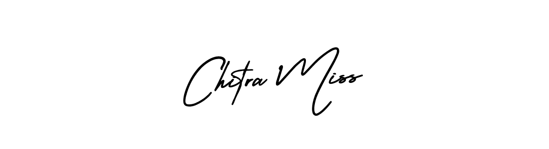 You should practise on your own different ways (AmerikaSignatureDemo-Regular) to write your name (Chitra Miss) in signature. don't let someone else do it for you. Chitra Miss signature style 3 images and pictures png