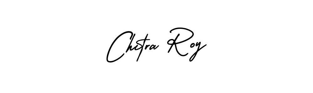 The best way (AmerikaSignatureDemo-Regular) to make a short signature is to pick only two or three words in your name. The name Chitra Roy include a total of six letters. For converting this name. Chitra Roy signature style 3 images and pictures png