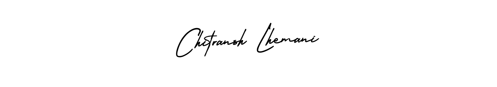 Similarly AmerikaSignatureDemo-Regular is the best handwritten signature design. Signature creator online .You can use it as an online autograph creator for name Chitransh Lhemani. Chitransh Lhemani signature style 3 images and pictures png
