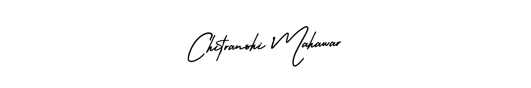 It looks lik you need a new signature style for name Chitranshi Mahawar. Design unique handwritten (AmerikaSignatureDemo-Regular) signature with our free signature maker in just a few clicks. Chitranshi Mahawar signature style 3 images and pictures png