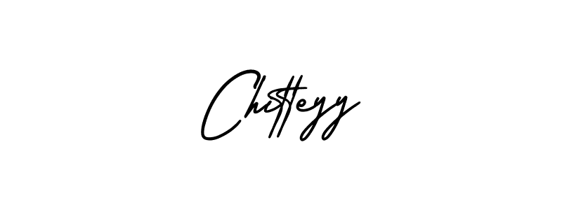 You should practise on your own different ways (AmerikaSignatureDemo-Regular) to write your name (Chitteyy) in signature. don't let someone else do it for you. Chitteyy signature style 3 images and pictures png