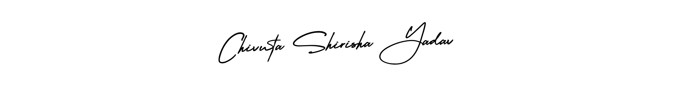 How to make Chivuta Shirisha Yadav signature? AmerikaSignatureDemo-Regular is a professional autograph style. Create handwritten signature for Chivuta Shirisha Yadav name. Chivuta Shirisha Yadav signature style 3 images and pictures png