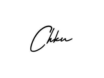 Chku stylish signature style. Best Handwritten Sign (AmerikaSignatureDemo-Regular) for my name. Handwritten Signature Collection Ideas for my name Chku. Chku signature style 3 images and pictures png