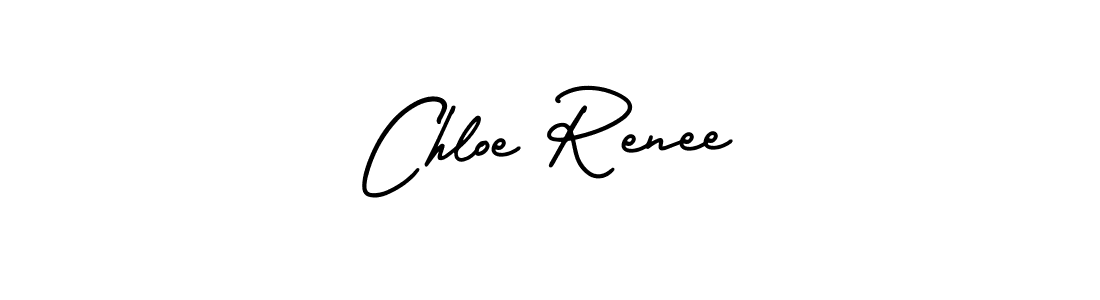 You should practise on your own different ways (AmerikaSignatureDemo-Regular) to write your name (Chloe Renee) in signature. don't let someone else do it for you. Chloe Renee signature style 3 images and pictures png