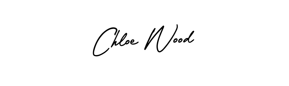 You should practise on your own different ways (AmerikaSignatureDemo-Regular) to write your name (Chloe Wood) in signature. don't let someone else do it for you. Chloe Wood signature style 3 images and pictures png