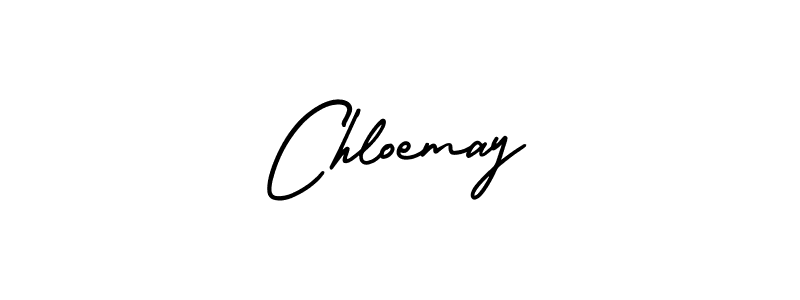 Chloemay stylish signature style. Best Handwritten Sign (AmerikaSignatureDemo-Regular) for my name. Handwritten Signature Collection Ideas for my name Chloemay. Chloemay signature style 3 images and pictures png