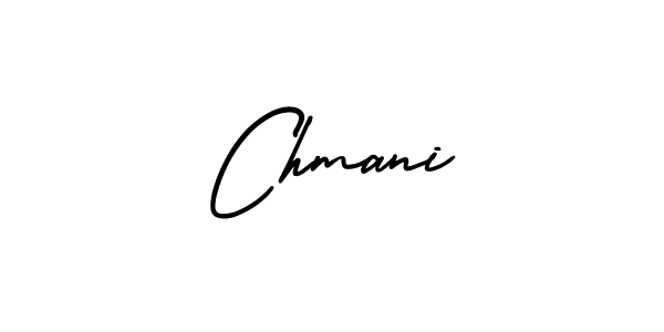 Use a signature maker to create a handwritten signature online. With this signature software, you can design (AmerikaSignatureDemo-Regular) your own signature for name Chmani. Chmani signature style 3 images and pictures png