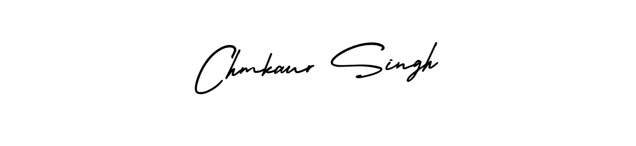 The best way (AmerikaSignatureDemo-Regular) to make a short signature is to pick only two or three words in your name. The name Chmkaur Singh include a total of six letters. For converting this name. Chmkaur Singh signature style 3 images and pictures png