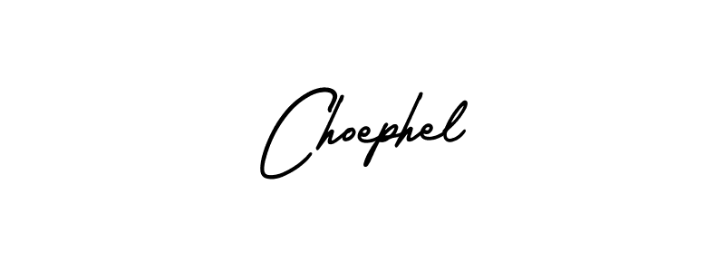 Design your own signature with our free online signature maker. With this signature software, you can create a handwritten (AmerikaSignatureDemo-Regular) signature for name Choephel. Choephel signature style 3 images and pictures png