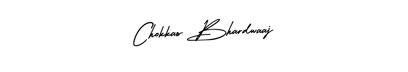 How to make Chokkas Bhardwaaj name signature. Use AmerikaSignatureDemo-Regular style for creating short signs online. This is the latest handwritten sign. Chokkas Bhardwaaj signature style 3 images and pictures png