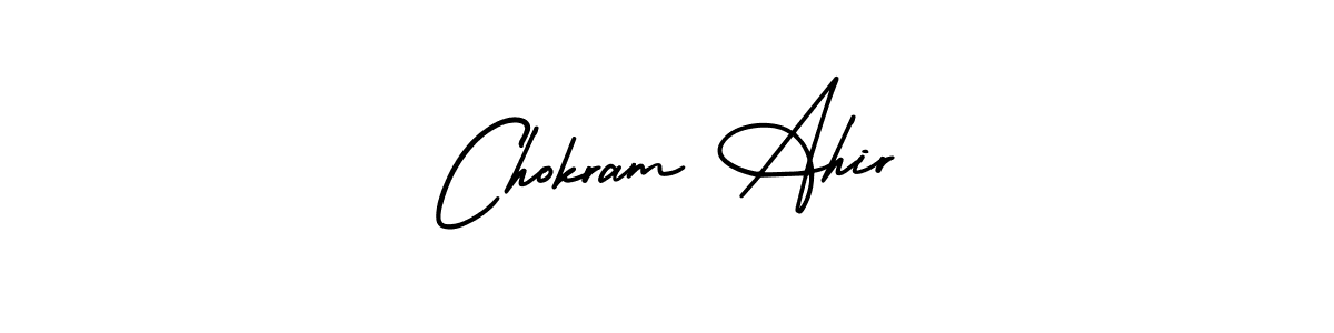 Make a beautiful signature design for name Chokram Ahir. Use this online signature maker to create a handwritten signature for free. Chokram Ahir signature style 3 images and pictures png