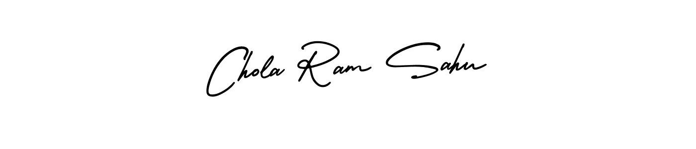 Design your own signature with our free online signature maker. With this signature software, you can create a handwritten (AmerikaSignatureDemo-Regular) signature for name Chola Ram Sahu. Chola Ram Sahu signature style 3 images and pictures png