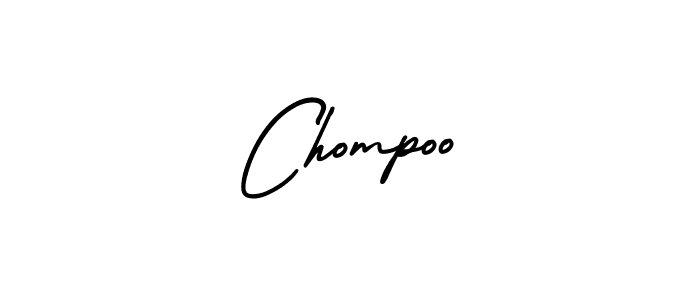 How to make Chompoo signature? AmerikaSignatureDemo-Regular is a professional autograph style. Create handwritten signature for Chompoo name. Chompoo signature style 3 images and pictures png