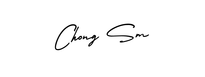 Create a beautiful signature design for name Chong Sm. With this signature (AmerikaSignatureDemo-Regular) fonts, you can make a handwritten signature for free. Chong Sm signature style 3 images and pictures png