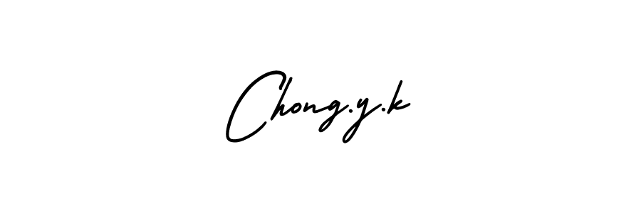 Make a beautiful signature design for name Chong.y.k. With this signature (AmerikaSignatureDemo-Regular) style, you can create a handwritten signature for free. Chong.y.k signature style 3 images and pictures png