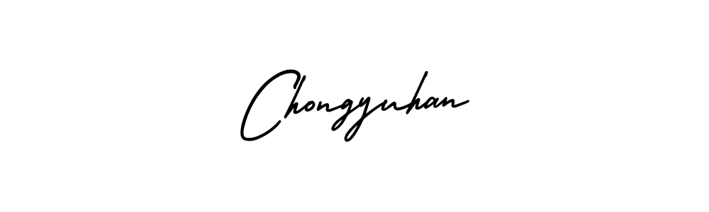 Create a beautiful signature design for name Chongyuhan. With this signature (AmerikaSignatureDemo-Regular) fonts, you can make a handwritten signature for free. Chongyuhan signature style 3 images and pictures png