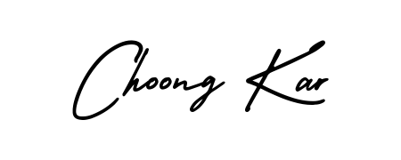 The AmerikaSignatureDemo-Regular signature style provides a bold statement for name Choong Kar. Designed for business owners, executives, and leaders. Choong Kar signature style 3 images and pictures png