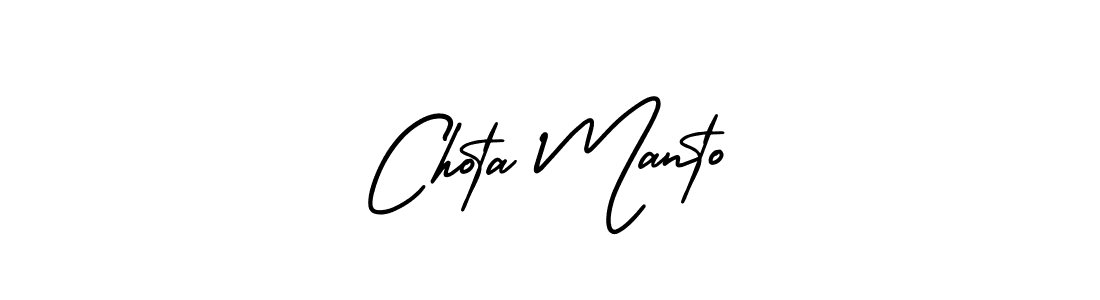 How to make Chota Manto signature? AmerikaSignatureDemo-Regular is a professional autograph style. Create handwritten signature for Chota Manto name. Chota Manto signature style 3 images and pictures png