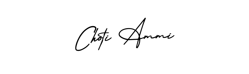 Choti Ammi stylish signature style. Best Handwritten Sign (AmerikaSignatureDemo-Regular) for my name. Handwritten Signature Collection Ideas for my name Choti Ammi. Choti Ammi signature style 3 images and pictures png