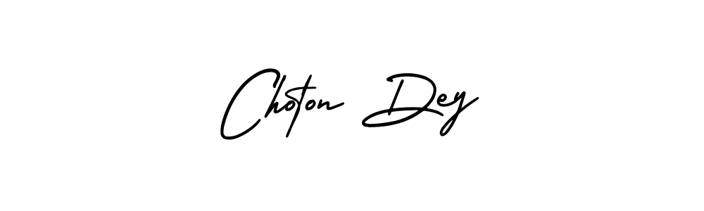 Make a beautiful signature design for name Choton Dey. With this signature (AmerikaSignatureDemo-Regular) style, you can create a handwritten signature for free. Choton Dey signature style 3 images and pictures png