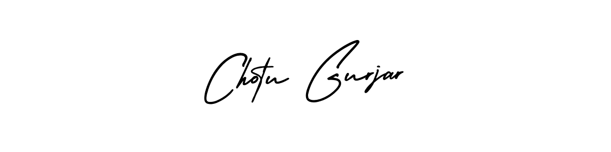 Make a beautiful signature design for name Chotu Gurjar. With this signature (AmerikaSignatureDemo-Regular) style, you can create a handwritten signature for free. Chotu Gurjar signature style 3 images and pictures png