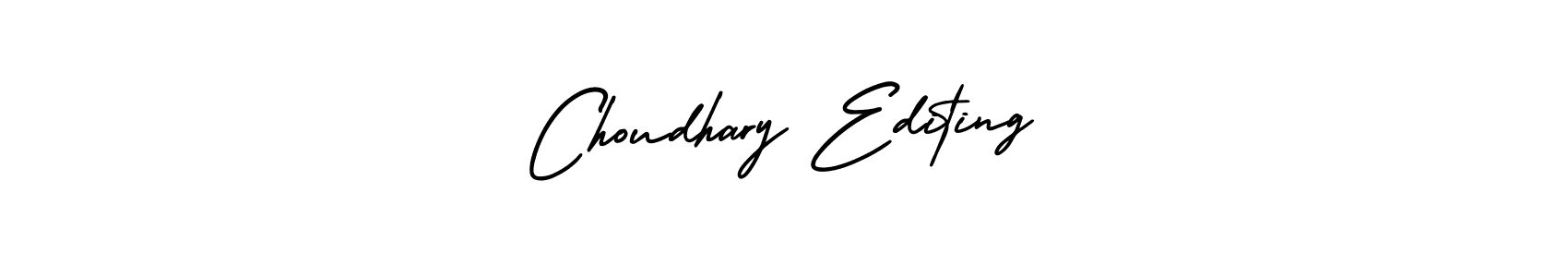 Choudhary Editing stylish signature style. Best Handwritten Sign (AmerikaSignatureDemo-Regular) for my name. Handwritten Signature Collection Ideas for my name Choudhary Editing. Choudhary Editing signature style 3 images and pictures png